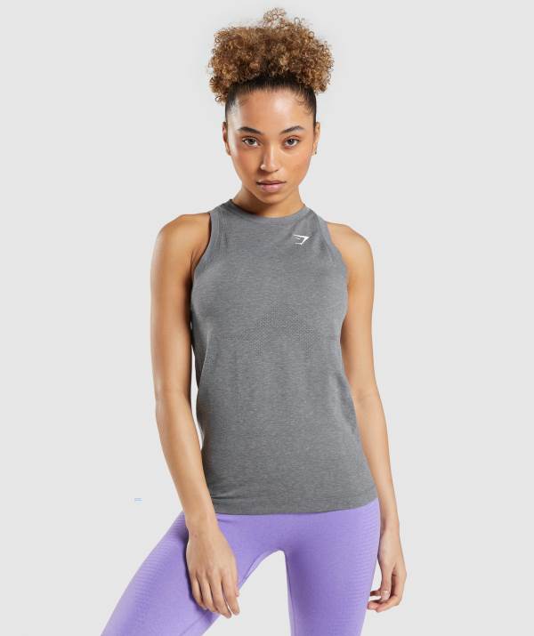 Damske Tielko Gymshark Vital Seamless 2.0 Light Siva | DJ7140398